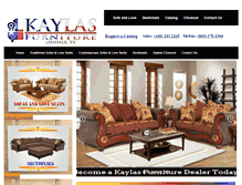 Tablet Screenshot of kaylasfurnitureusa.com